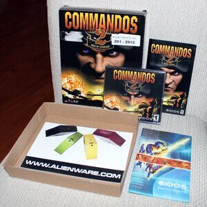 vintage❤️flawless discs COMMANDOS 2 MEN OF COURAGE CD-ROM Big Box PC Game 2001
